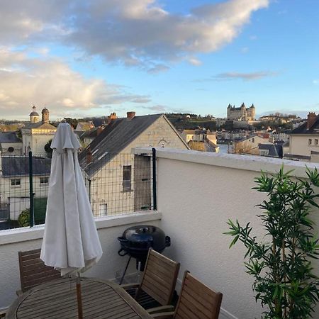 La Terrasse Saumuroise - Vue Chateau & Loire 外观 照片