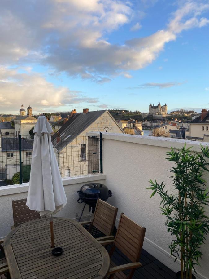 La Terrasse Saumuroise - Vue Chateau & Loire 外观 照片